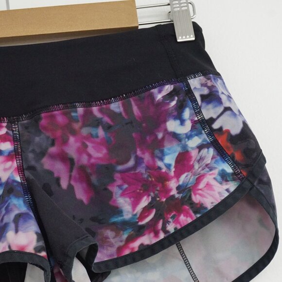 Lululemon Run Speed Short 2.5” Spring Has Sprung Multi / Black 2 - Picture 2 of 6
